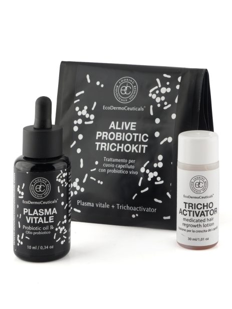 Alive Probiotic Trichokit trattamento per il cuoio capelluto con probiotico vivo plasma vitale 10 ml. + trichoactivator 30ml
